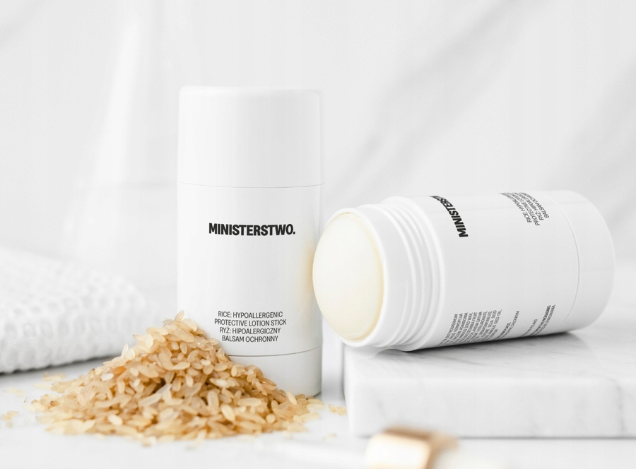Ministerstwo Dobrego Mydła – Ryż Hipoalergiczny Balsam Ochronny 75g – Idealna Pielęgnacja dla Twojej Skóry
