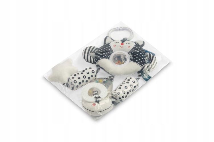 Kontrastowa spirala z interaktywnymi elementami sensorycznymi