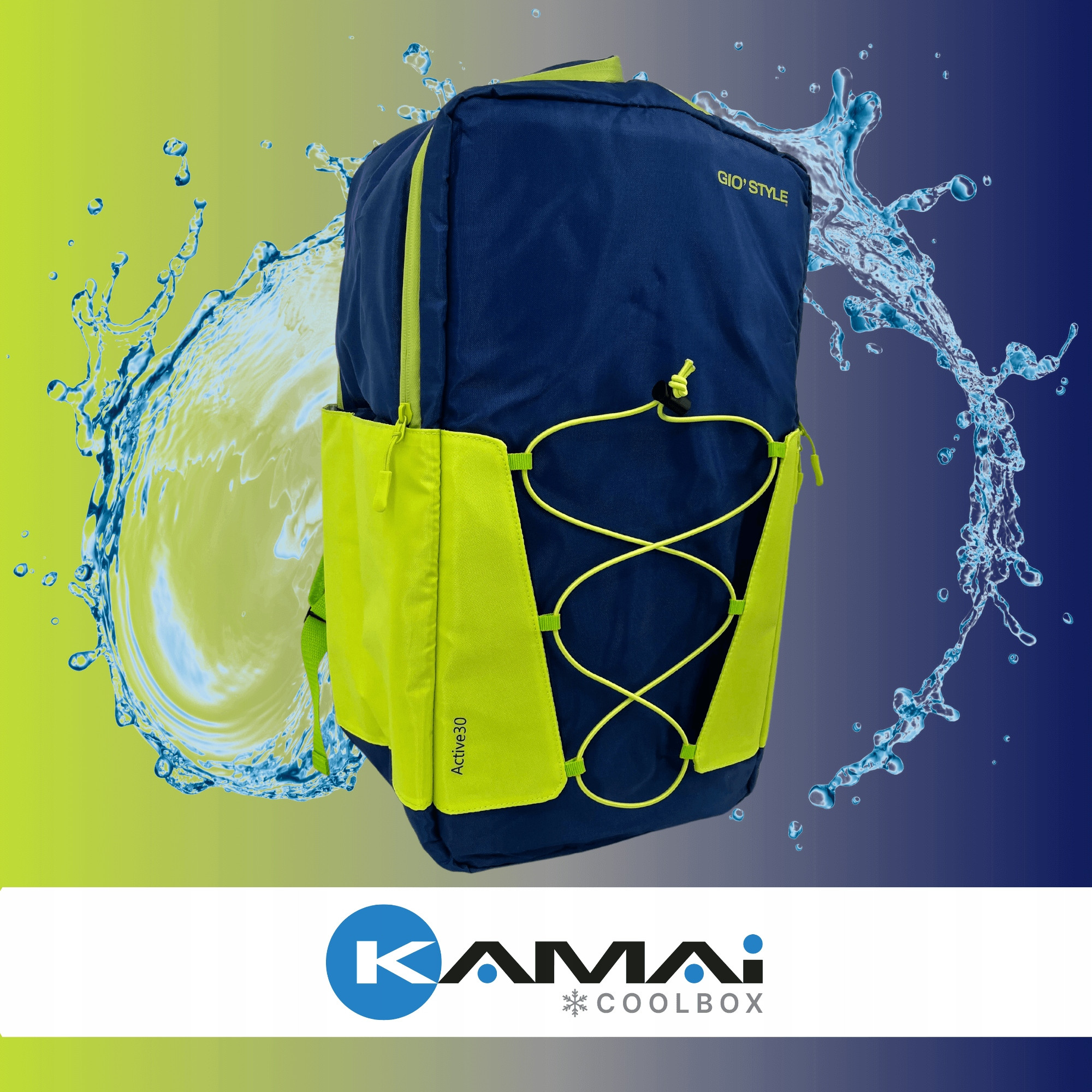 Plecak termiczny Active Backpack 30 - Niebiesko-Zielony