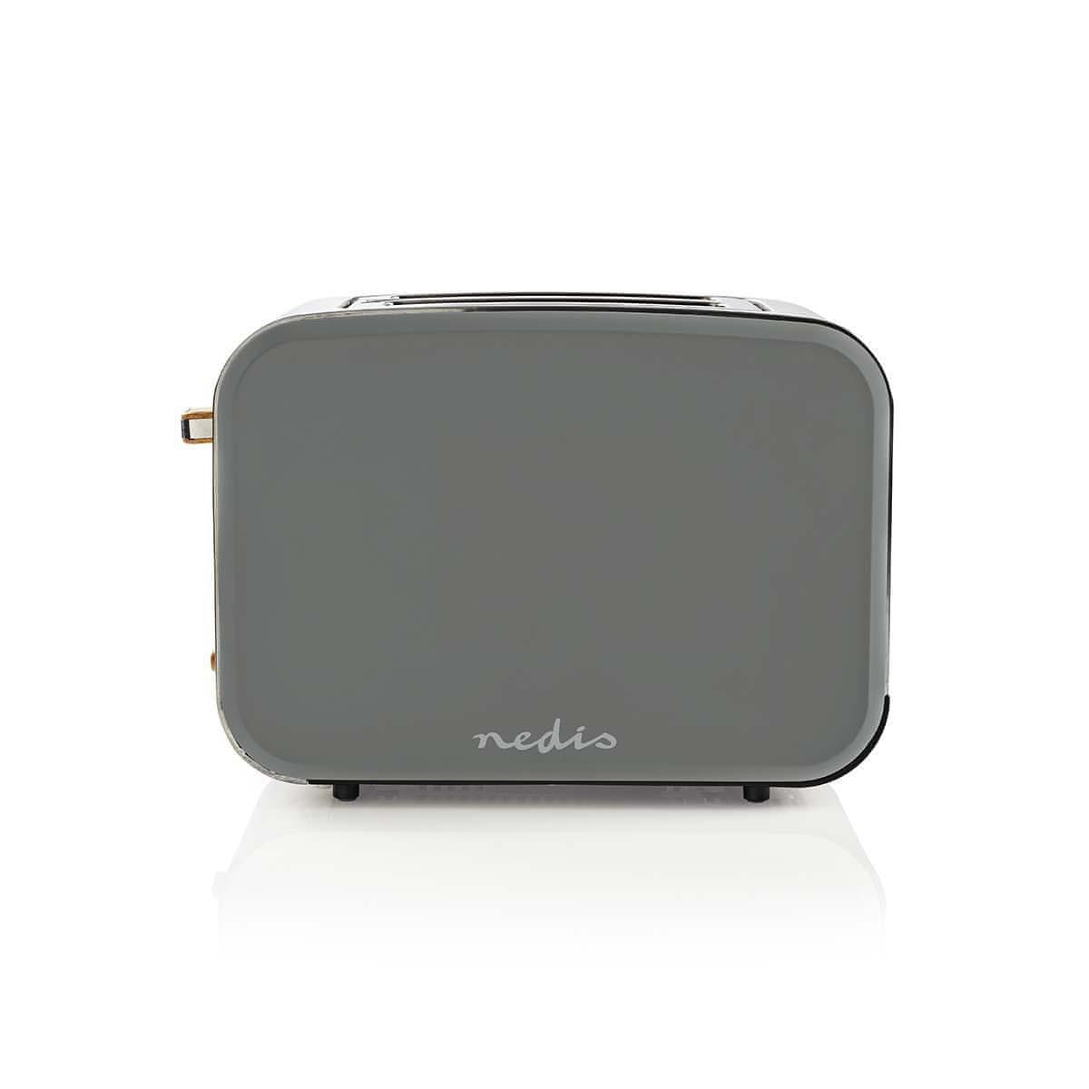 Toster Nedis KABT510EGY Szary – Idealne tosty na każdą okazję