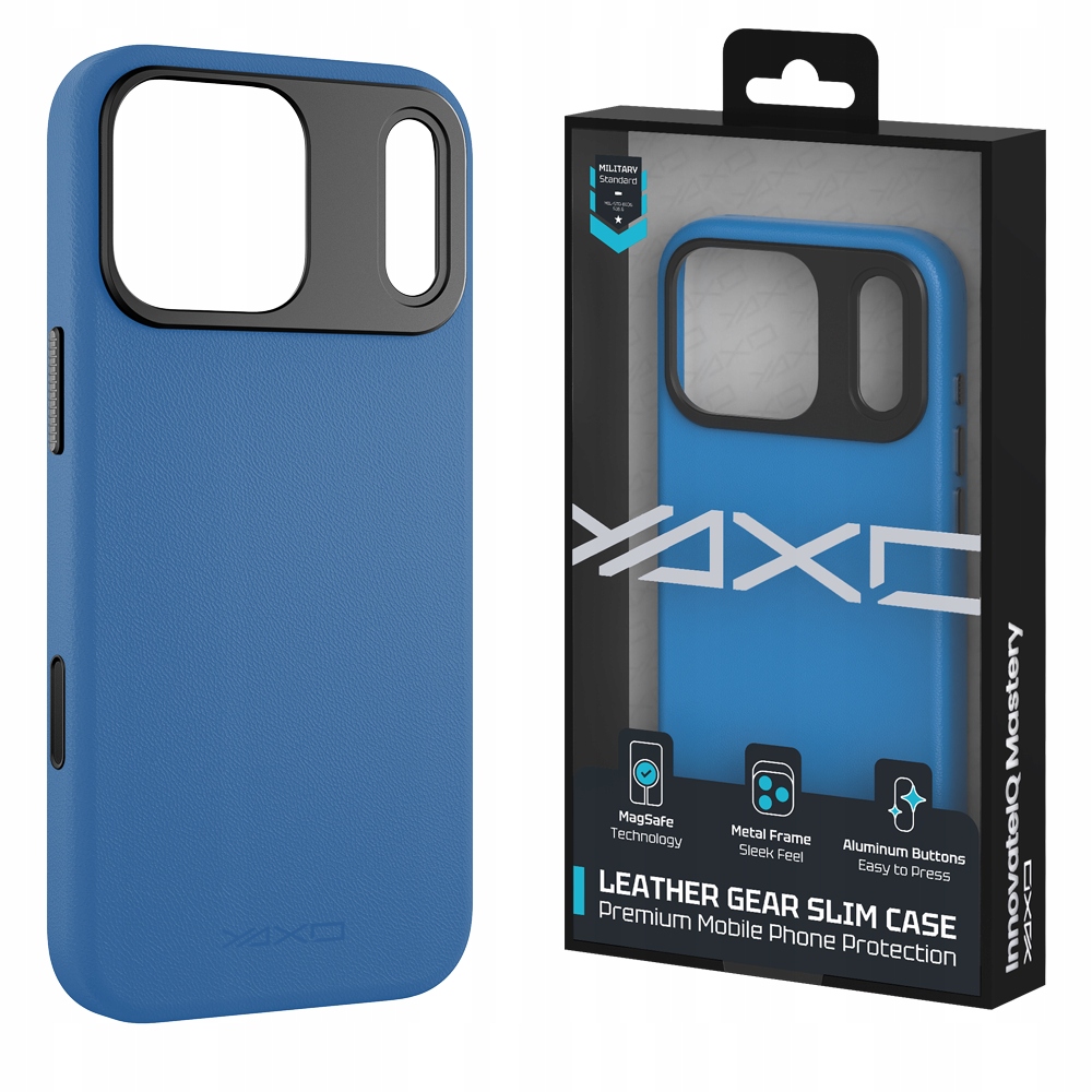 Etui na telefon YAXO Leather Gear Slim Case MagSafe do iPhone 17 Pro – Elegancja i ochrona w jednym