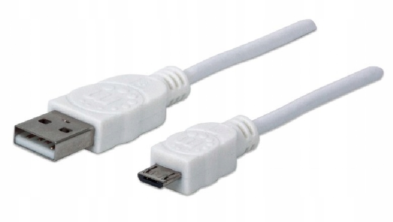 Kabel USB-A - microUSB 0.6 m Biały (326568) – Idealne połączenie dla Twoich urządzeń
