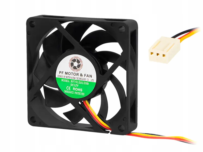 Wentylator 70x15mm 12V kulkowy – Wydajność i niezawodność w Twoim komputerze