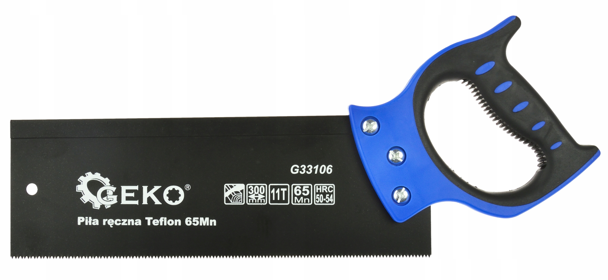 Geko Piła ręczna Teflonowa z korytkiem 65Mn (24) – Niezbędne narzędzie do obróbki drewna