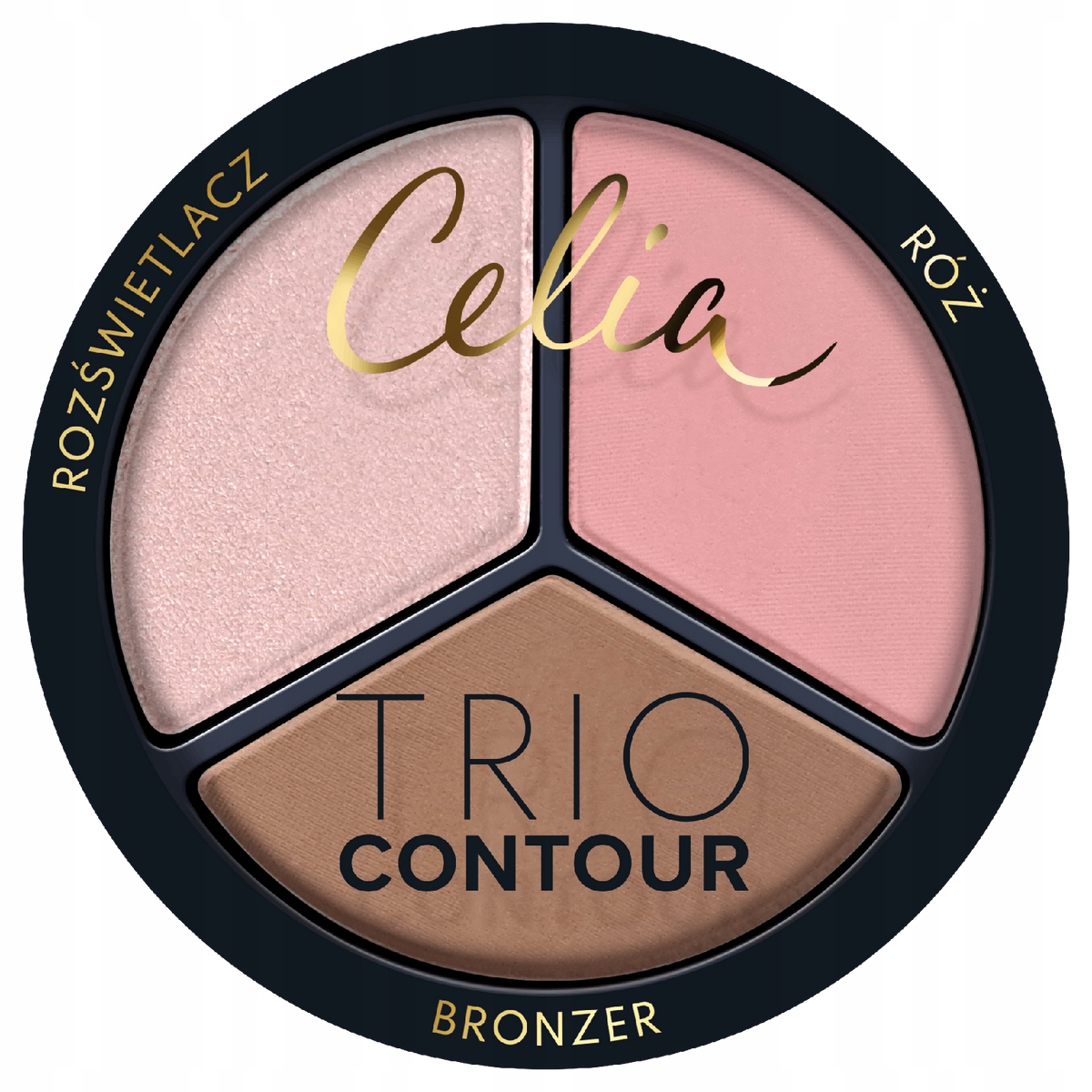 Wielofunkcyjny zestaw do konturowania – Bronzer, róż i rozświetlacz w jednym