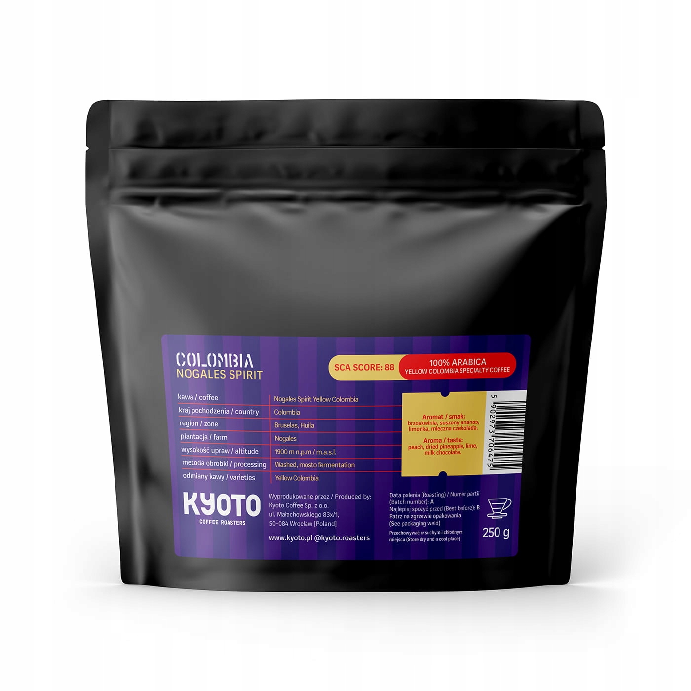 Profil sensoryczny – Brzoskwinia, suszony ananas i mleczna czekolada