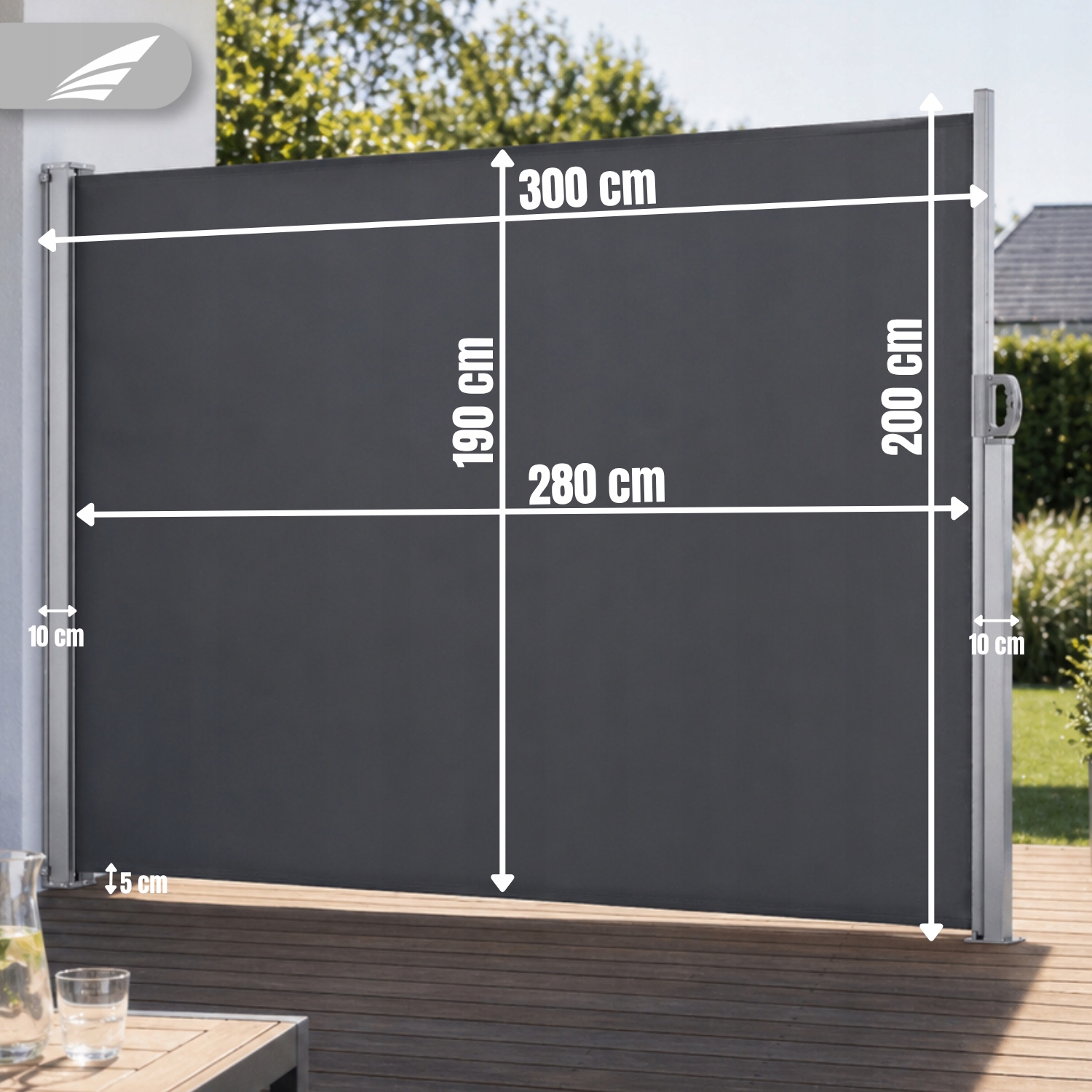 Markiza Boczna 300*200CM – Idealna osłona dla Twojego tarasu i ogrodu