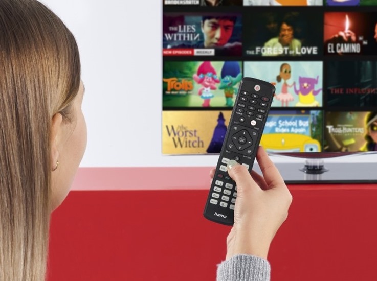 Pilot zaprogramowany dla większości telewizorów Philips