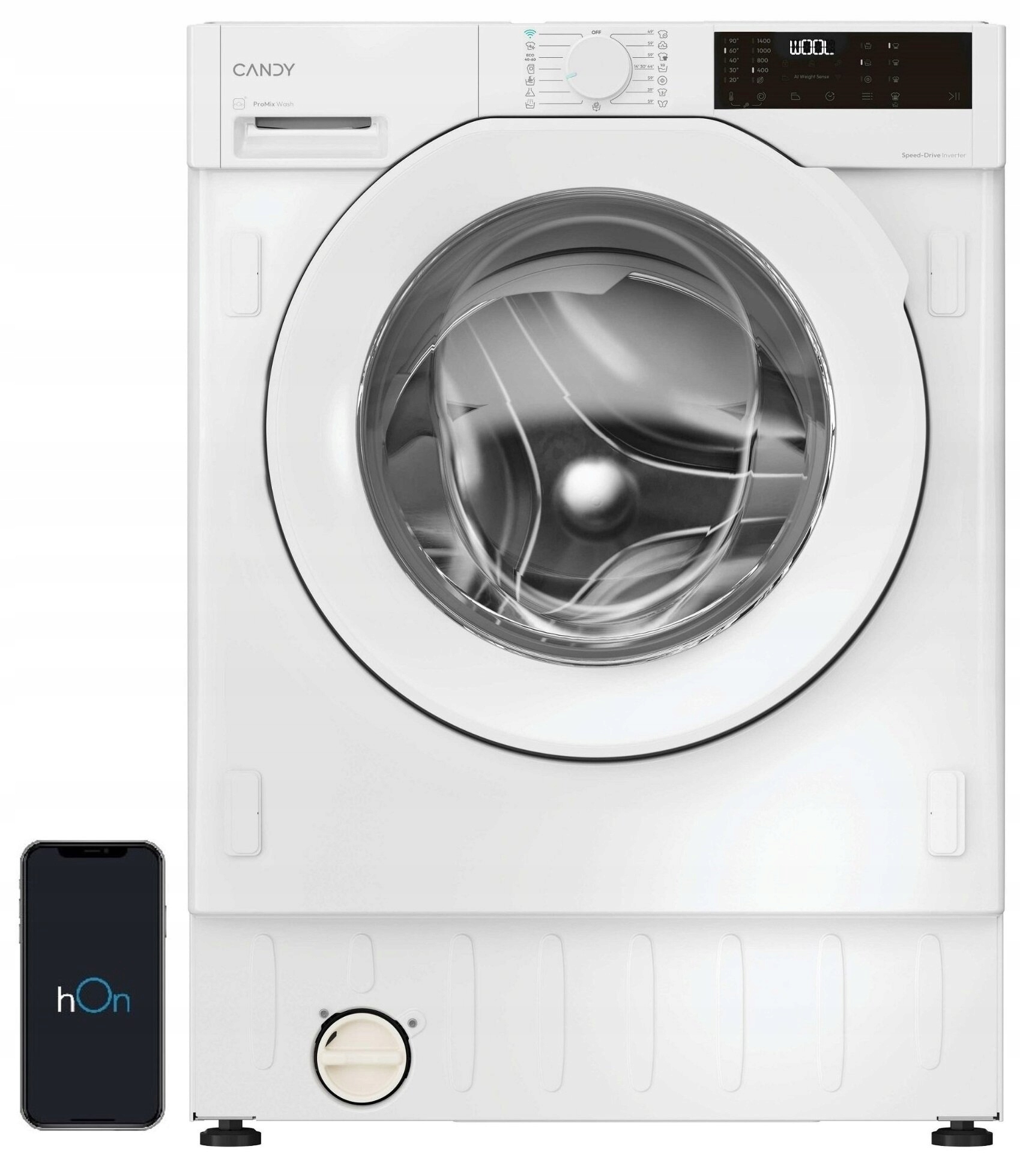 Pralka do zabudowy BC449M4D8J-S Candy – Nowoczesne rozwiązanie dla Twojego domu