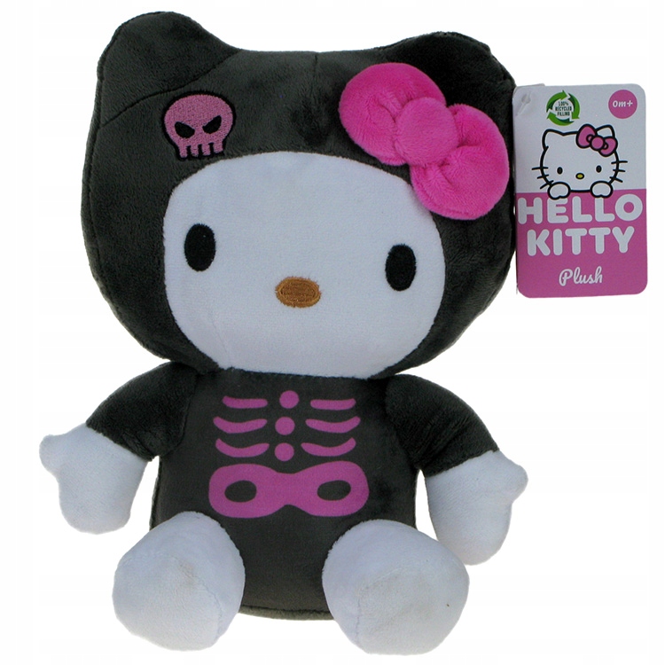 Hello Kitty i Przyjaciele – Pluszak Maskotka Kotek Szary 23cm