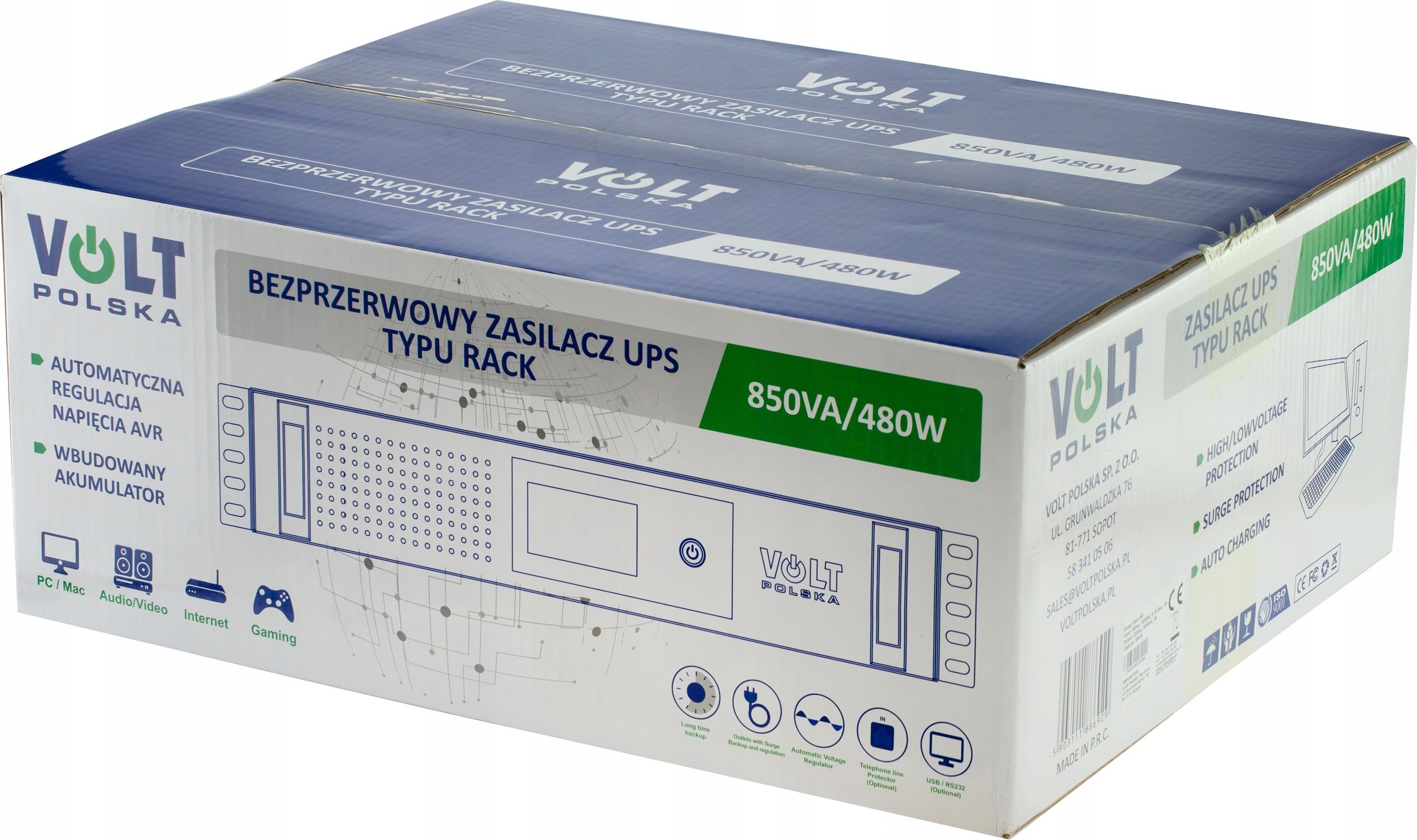 Najważniejsze zalety RackUPS 850VA