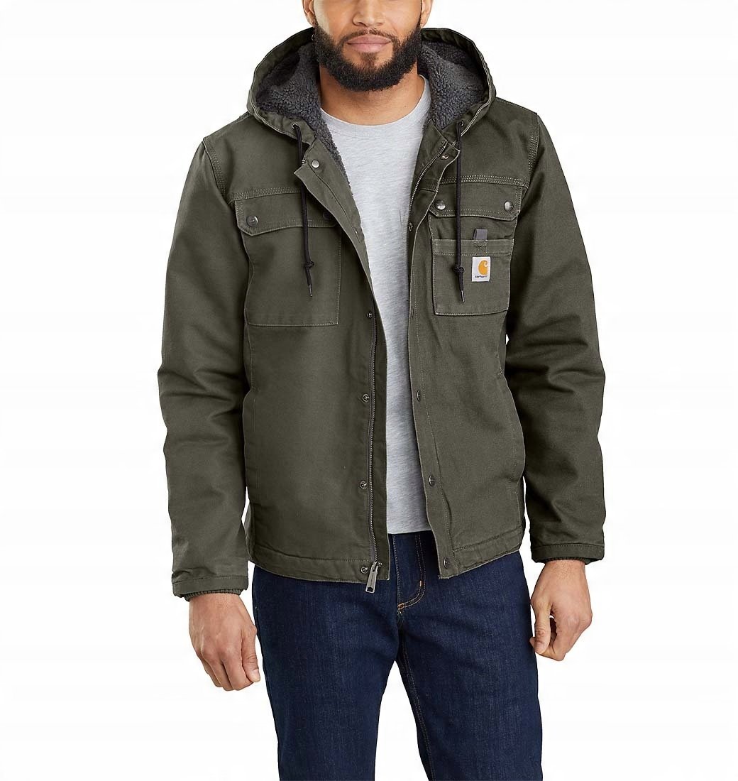 Kurtka Carhartt Sandstone Barlett Jacket Moss – Idealna na zimowe wyprawy