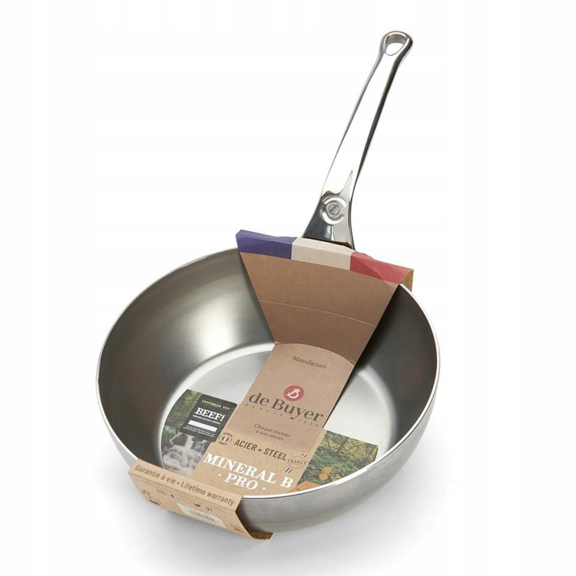 Patelnia głęboka Mineral B Pro 24 cm – Idealna do tradycyjnego gotowania