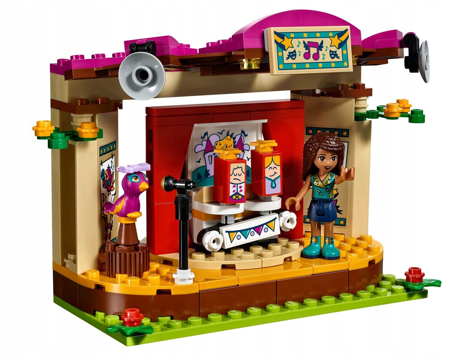 LEGO Friends Pokaz Andrei w parku (41334) – Stwórz niezapomniane występy w Heartlake