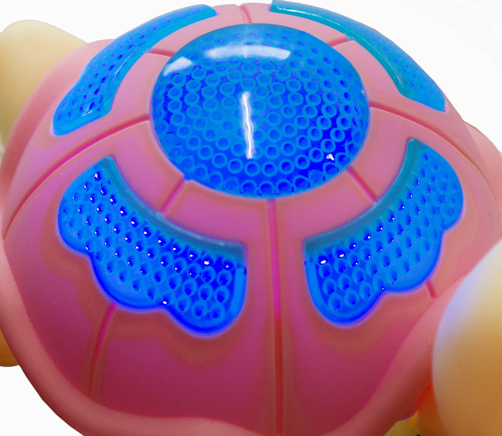 Efekt świecenia skorupy podczas zabawy