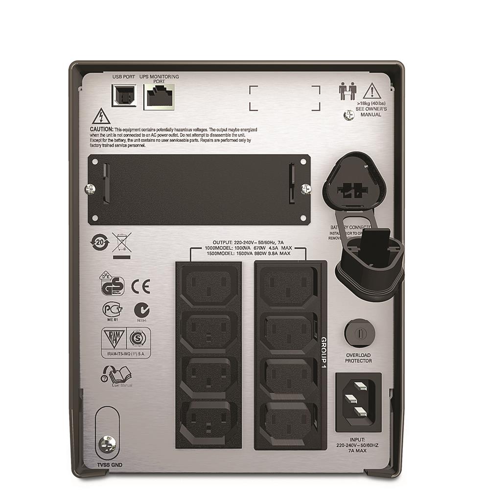 Typy wyjść AC – 8 gniazd IEC C13 dla wygody