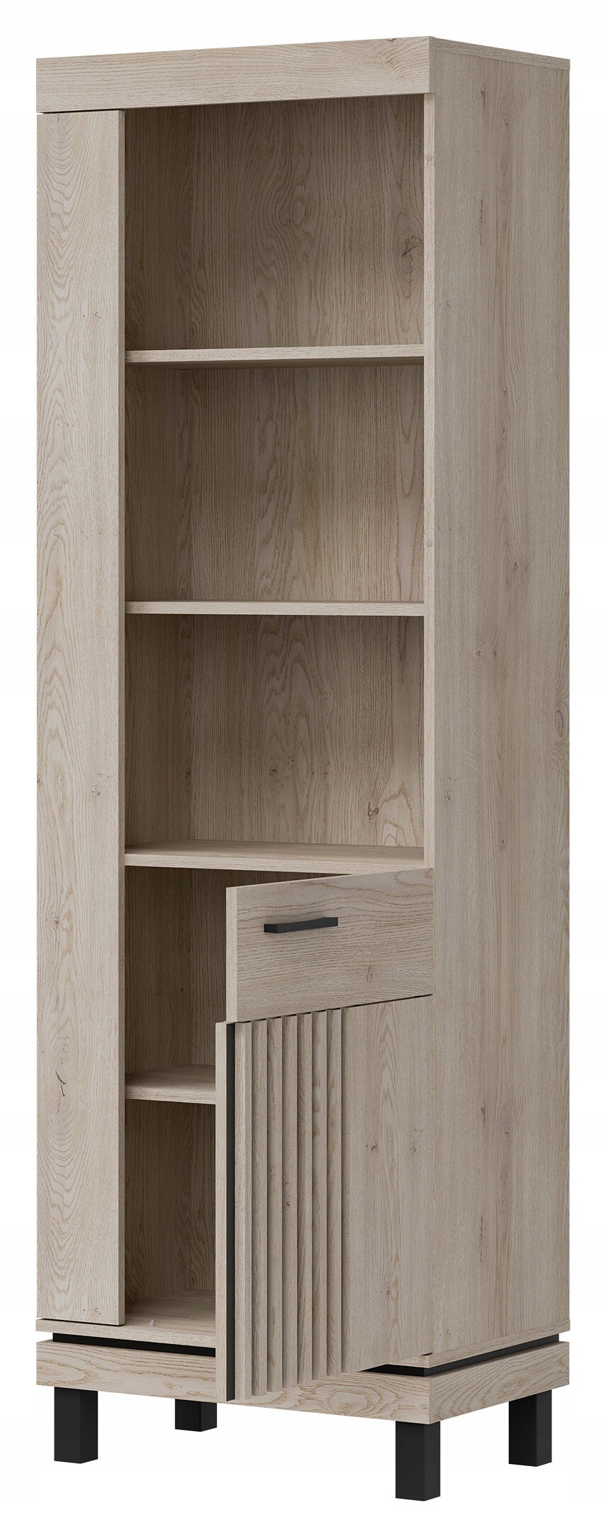 Wyrafinowane zestawienie kolorystyczne dębu cremona cotta i czerni