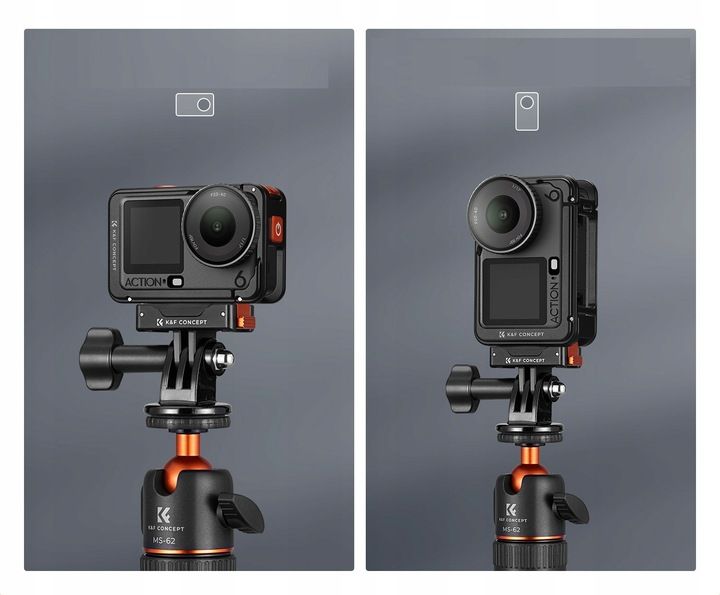 2x Szybkozłączka Uchwyt Magnes do DJI Osmo Action 6 / Nano – Idealne rozwiązanie dla kamer sportowych