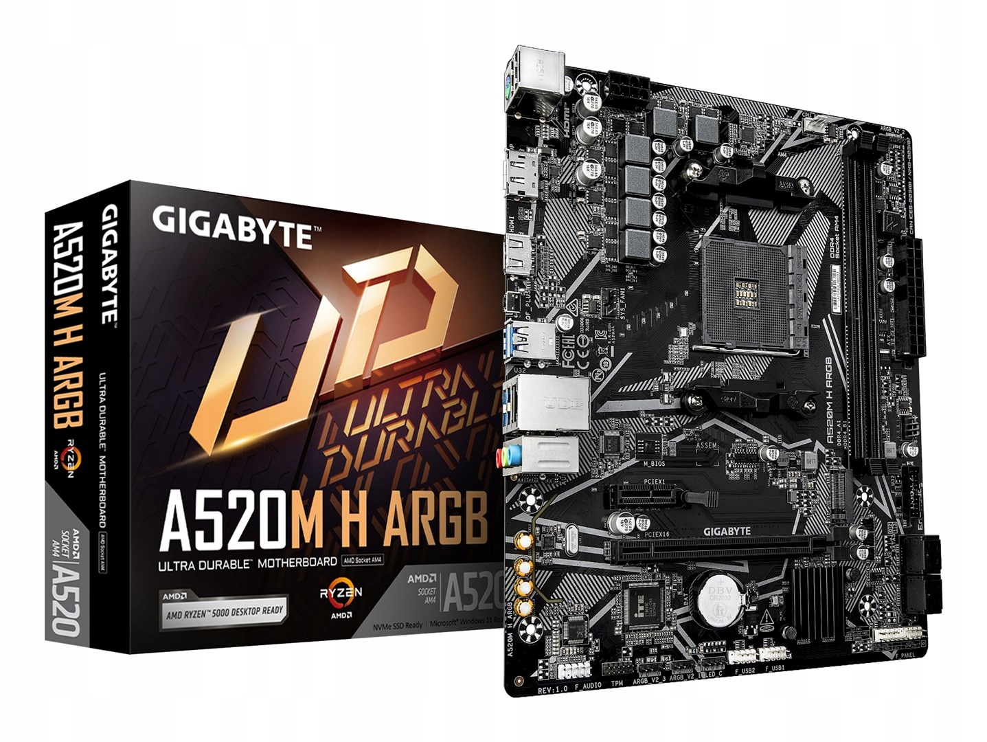Płyta główna GIGABYTE A520M H ARGB – Wydajność i styl w jednym