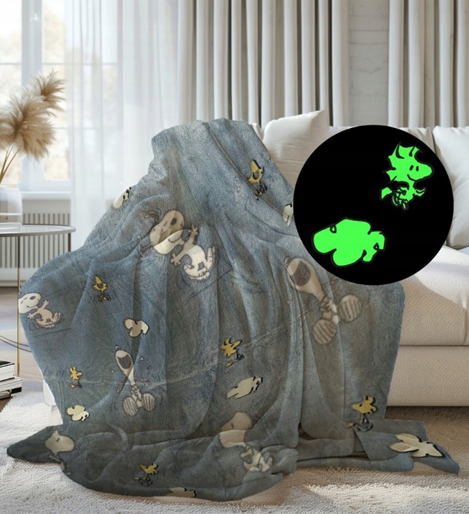 Koc KANGURU Radiserne Glow-In-Dark Plaid 130 x 150 cm – Przytulność i blask w Twoim wnętrzu