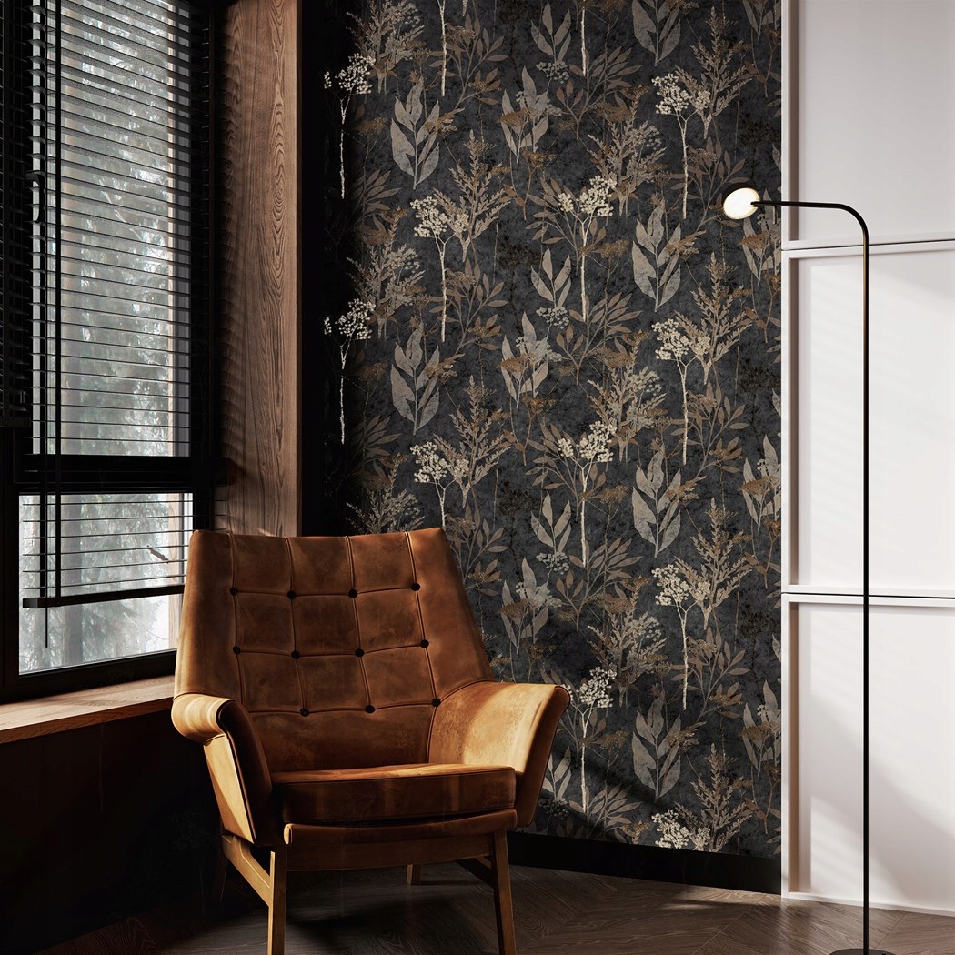 Tapeta WALLPAPER 125057 SOLSTICE BLACK GOLD – Elegancja i nowoczesność w Twoim wnętrzu