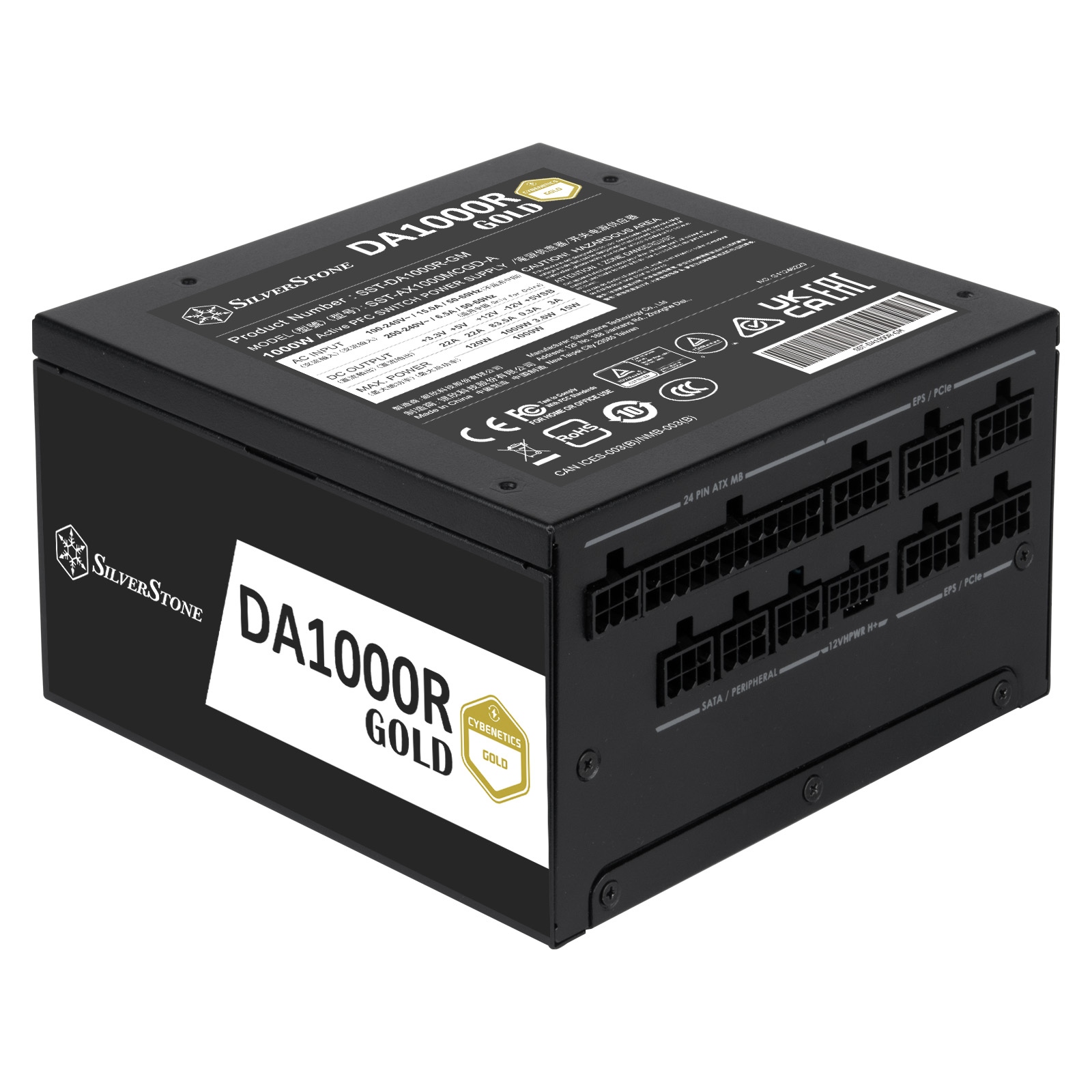 Silverstone DA1000R Gold 1000W – Wydajny zasilacz ATX 3.0