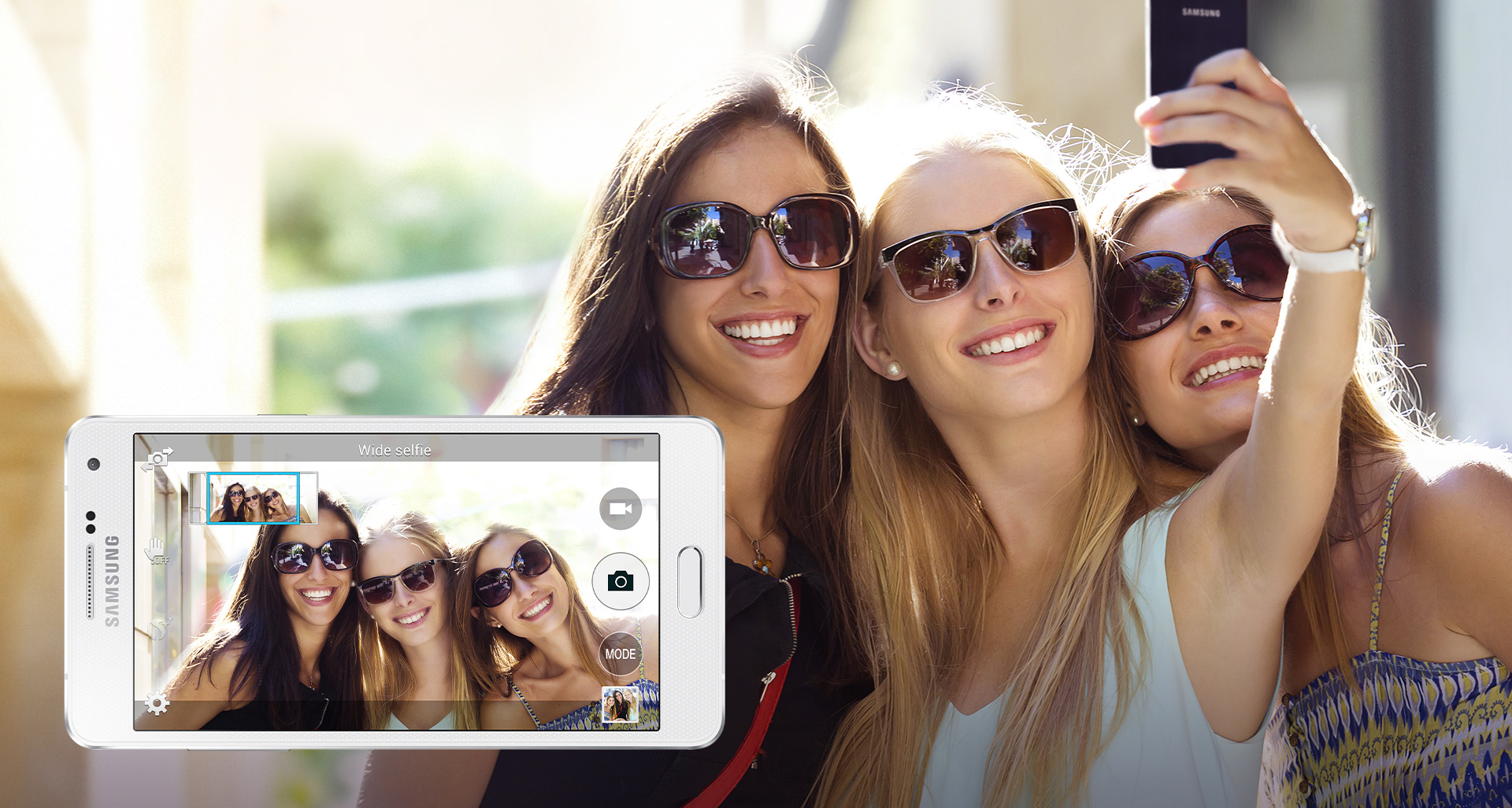 Group selfies with more friends