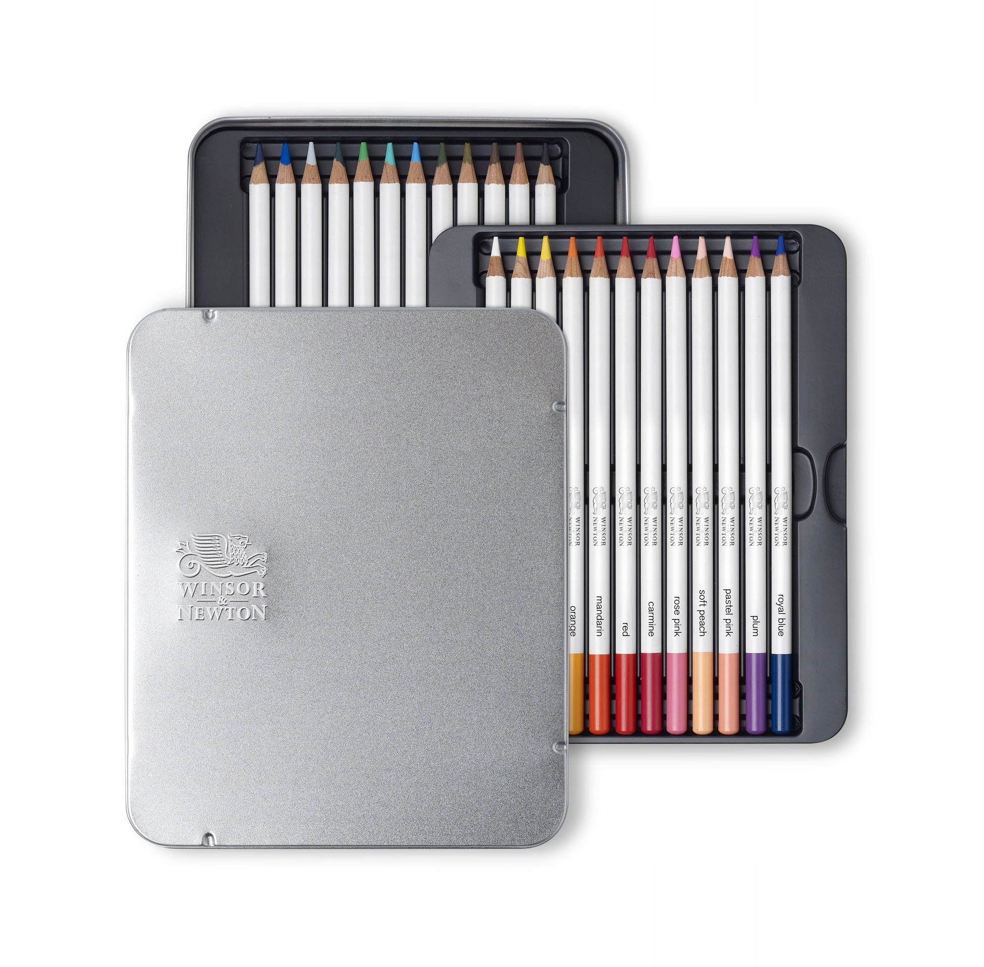 Stylowe metalowe opakowanie z logo Winsor & Newton