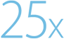 25x