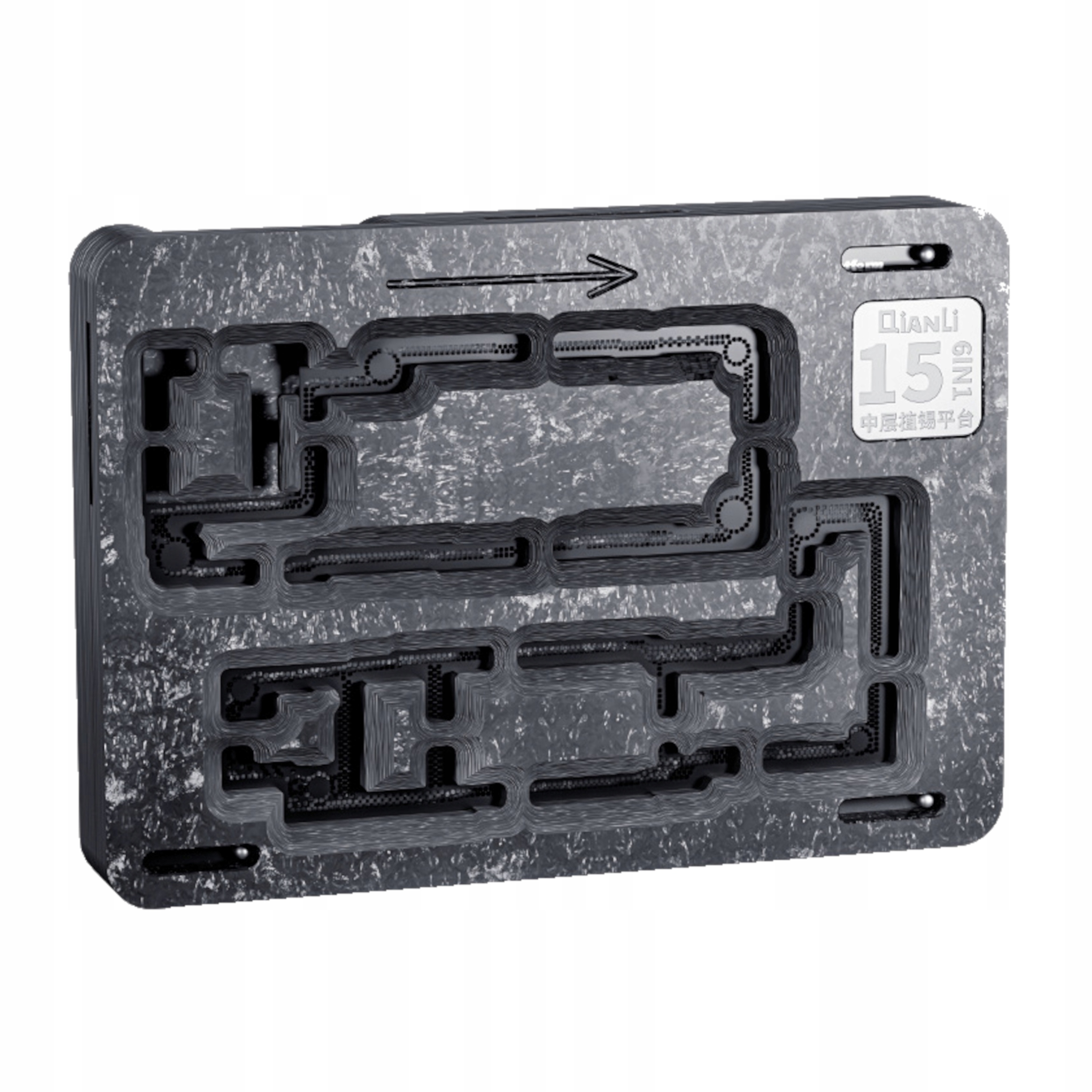 Uchwyt 6 w 1 Qianli do Reballingu Środkowej Warstwy Płyty Głównej iPhone 15 – Niezawodne narzędzie dla profesjonalistów