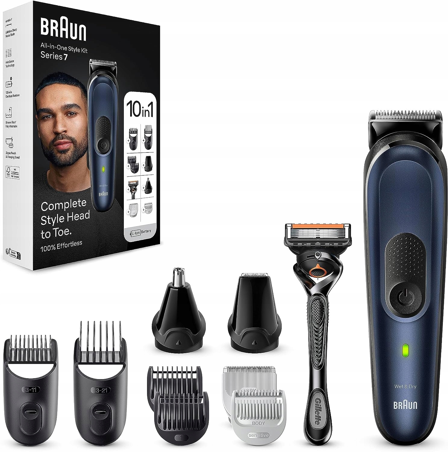 Braun MGK 7410 All-in-One Style MultiGroomingKit – Kompletny zestaw do pielęgnacji dla mężczyzn