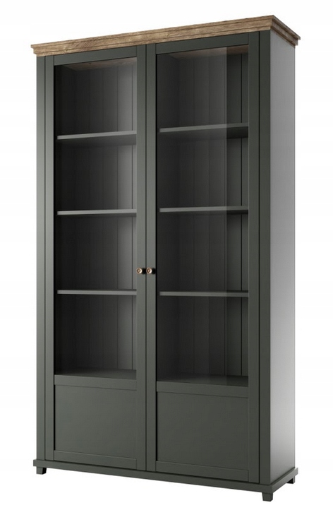 Witryna EVORA – Elegancka dwudrzwiowa witryna w odcieniach zieleni