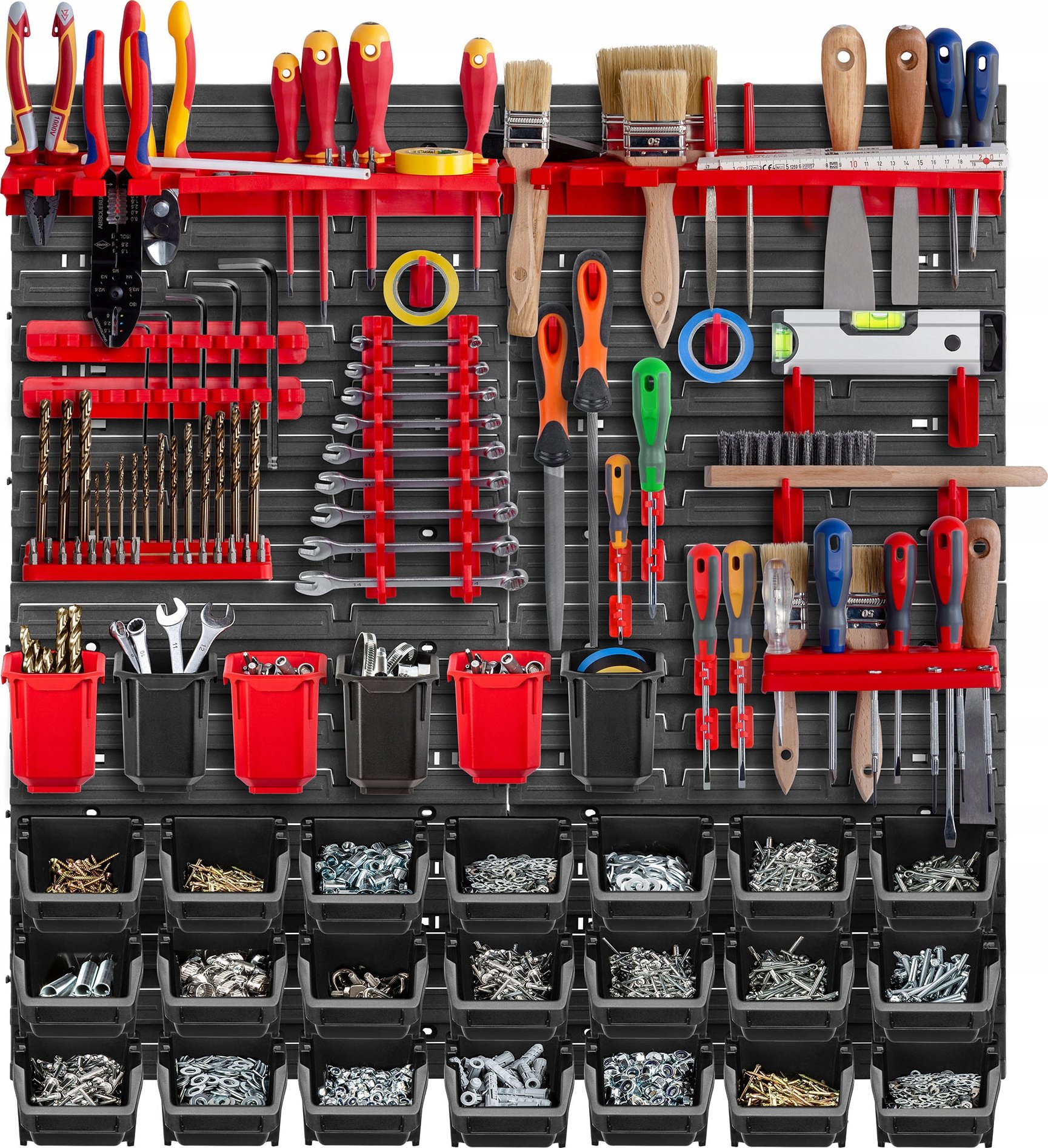 Zestaw narzędzi Kadax – Tablica narzędziowa 78x78cm z kuwetami