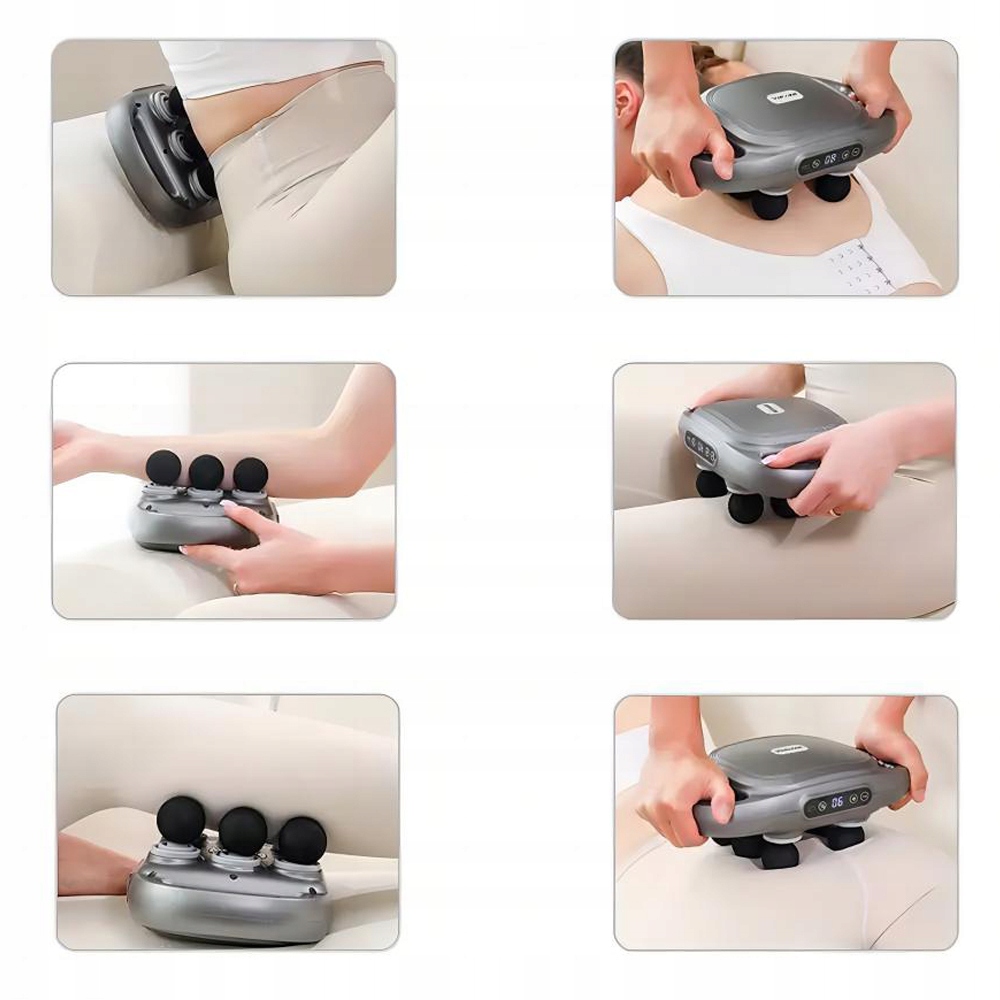 Profesjonalny Masażer 6 głowic mocny wibracyjny – Twoje wsparcie w regeneracji