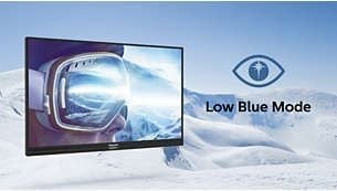 Tryb LowBlue umoÅ¼liwia pracÄ™ zdrowszÄ… dla oczu