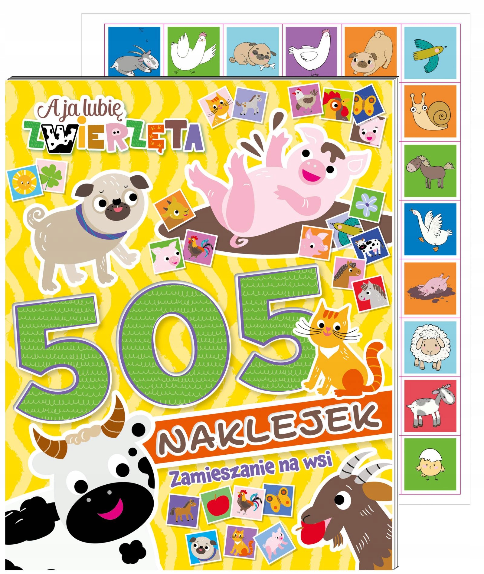 A ja lubię zwierzęta 505 naklejek – Kolorowa przygoda na wsi