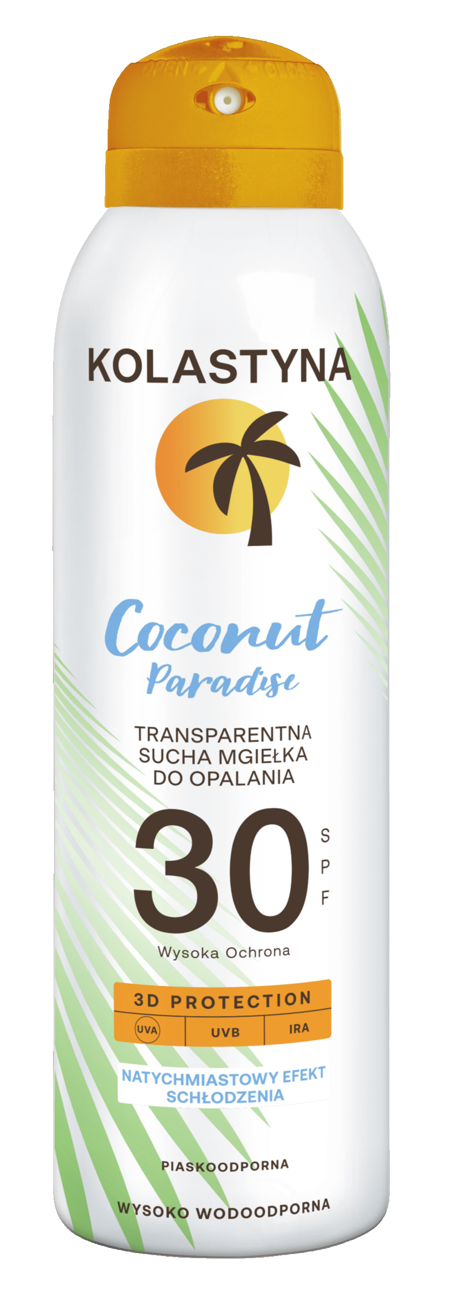 KOLASTYNA Sun Coconut Paradise – Transparentna sucha mgiełka ochronna SPF 30, 150 ml