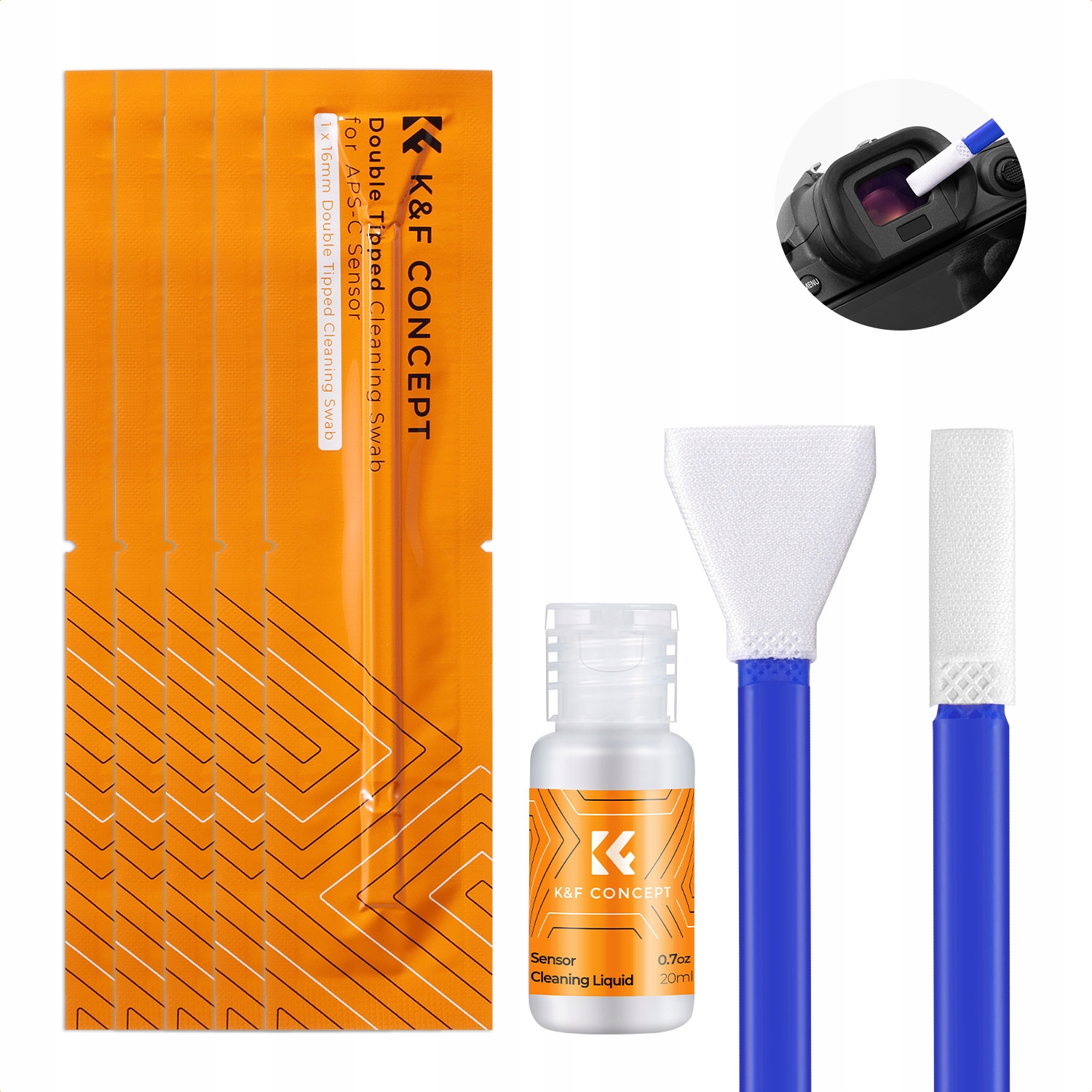 Zestaw Do Czyszczenia Matrycy 16mm APS-C Wizjera K&F - Idealne rozwiązanie dla Twojego aparatu
