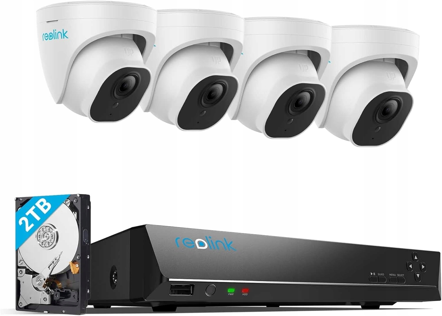 4K PoE H265 Zestaw 4 kamer do monitoringu CCTV UHD 2160P – Twoje bezpieczeństwo w zasięgu ręki