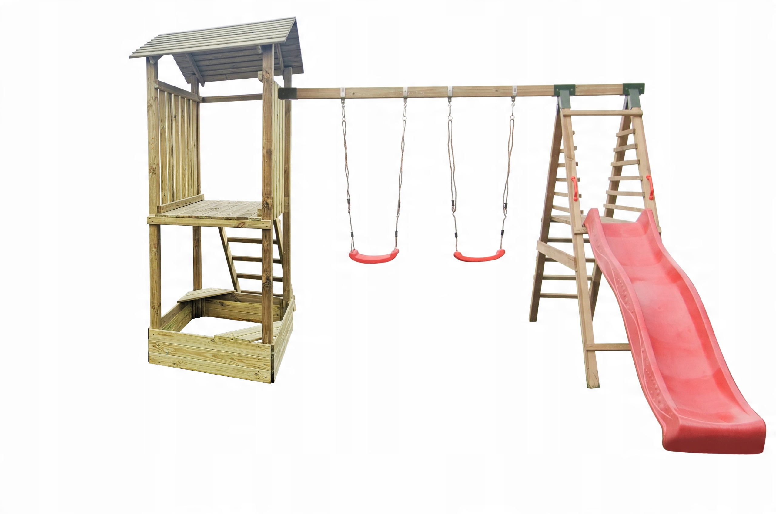 Wieża Hektor z Daszkiem i Piaskownicą – Idealny plac zabaw dla dzieci