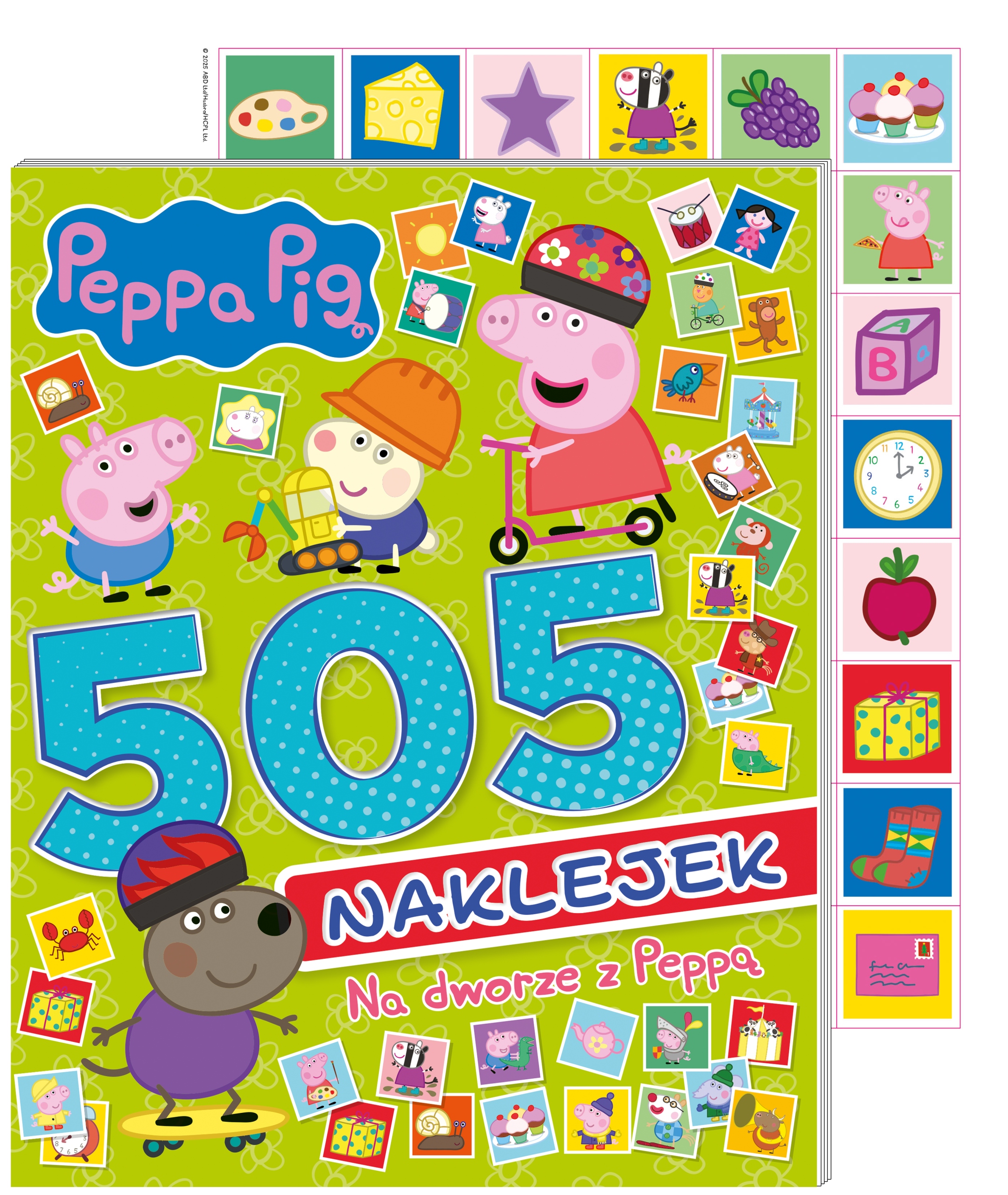 Świnka Peppa 505 naklejek – Kolorowa zabawa z ulubionymi bohaterami