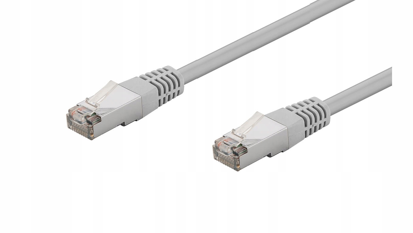Kabel krosowy patchcord F/UTP kat. 5e szary 0,5m (73076) – Idealne połączenie dla Twojej sieci