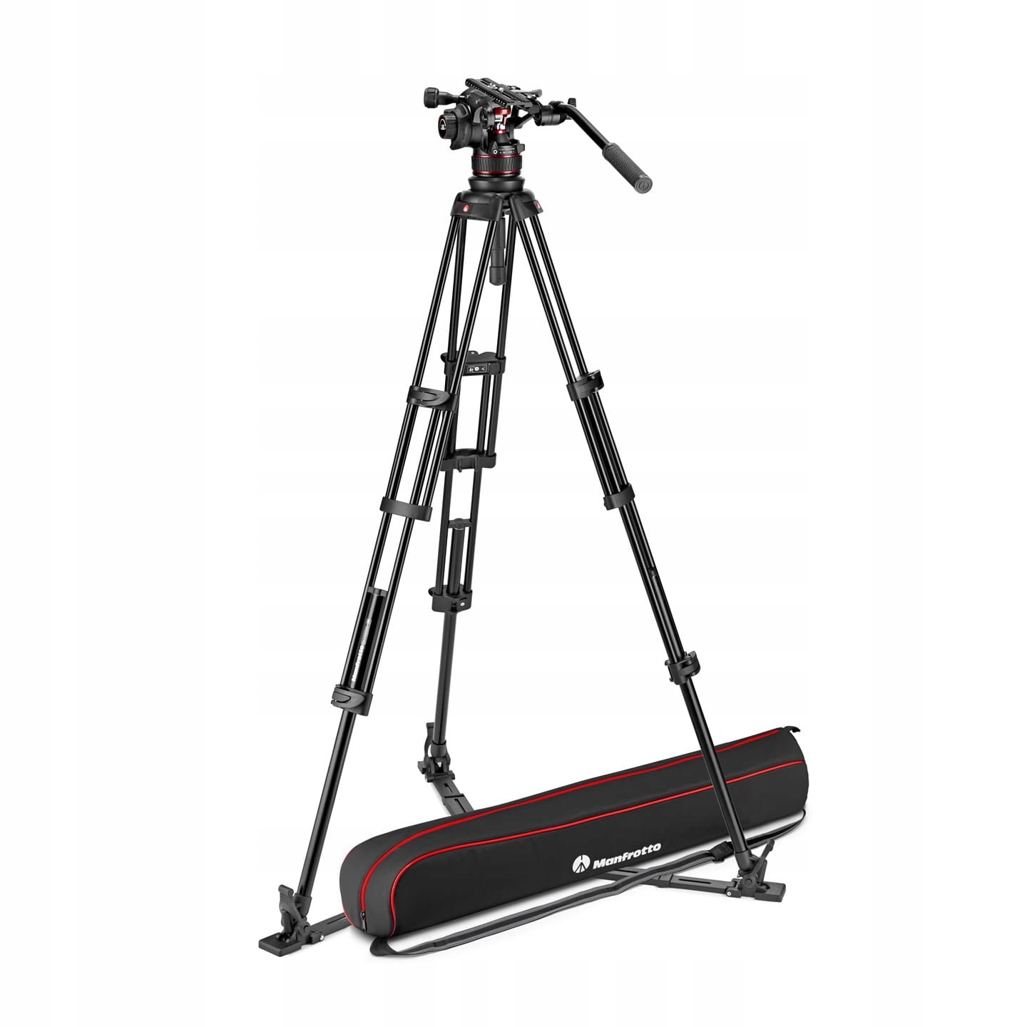 Statyw Manfrotto Zestaw Twin Alu z głowicą 612 – Profesjonalne wsparcie dla kamer