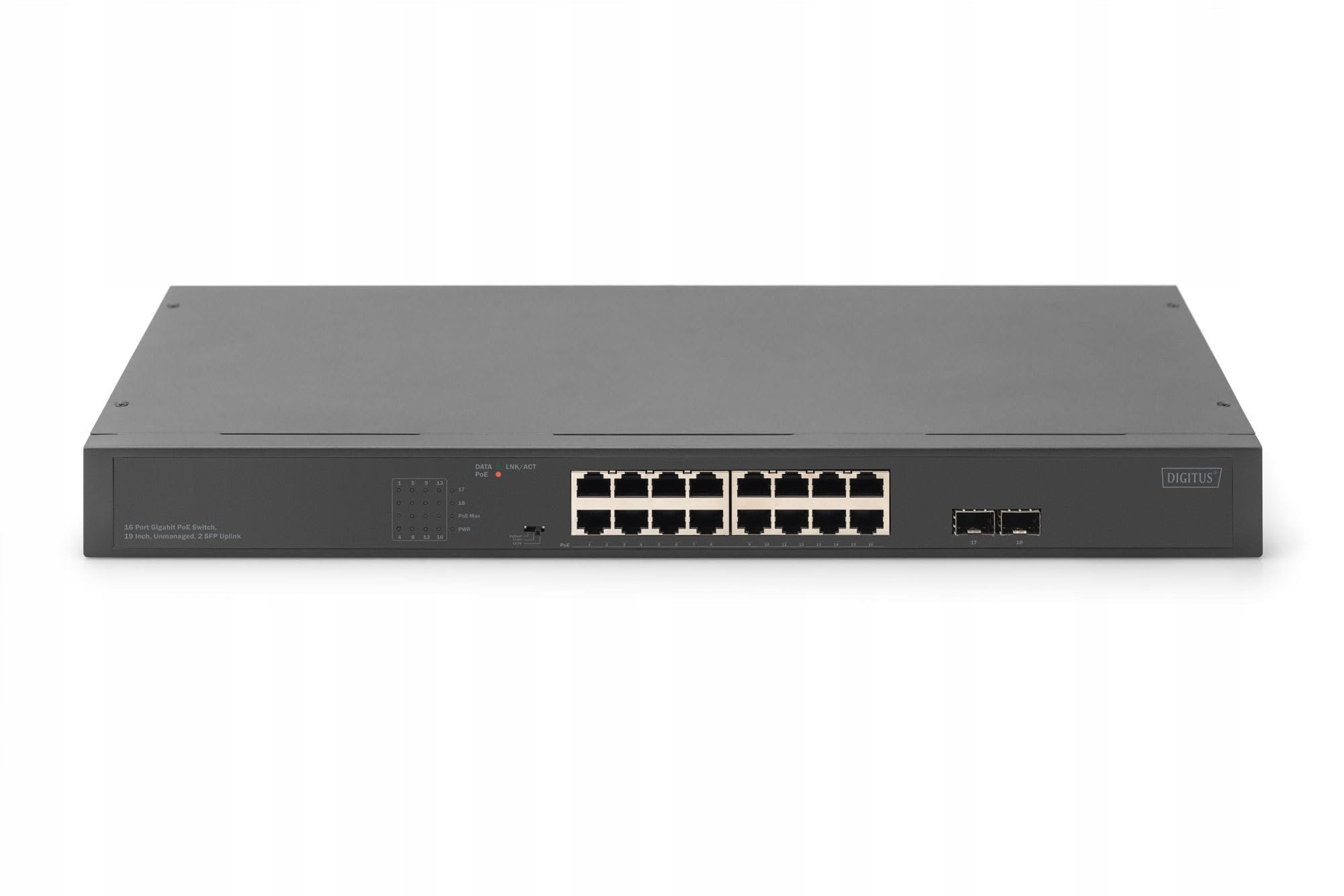 Szybka transmisja danych z 16 portami Gigabit