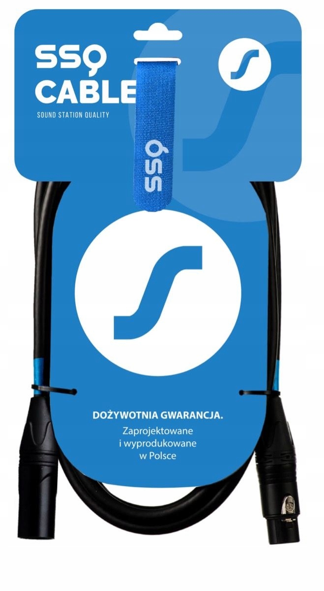 XLR - XLR 4m czarny (SS-1411) – Wysokiej jakości kabel mikrofonowy