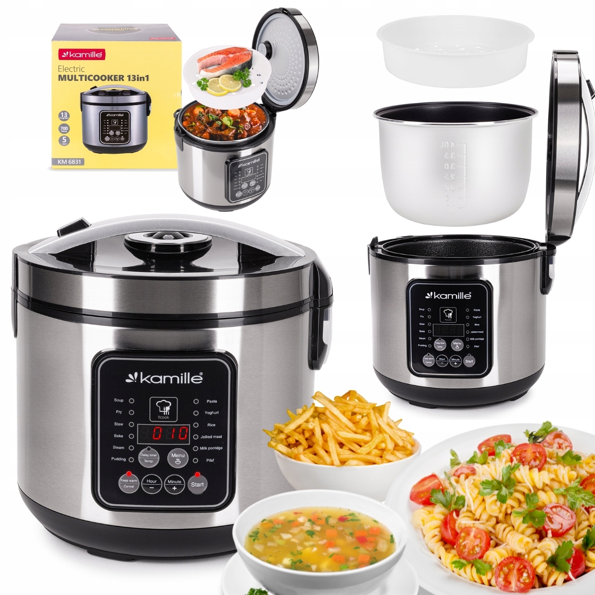 Multicooker 6831 Inox 5 L – Wszechstronny garnek elektryczny do gotowania