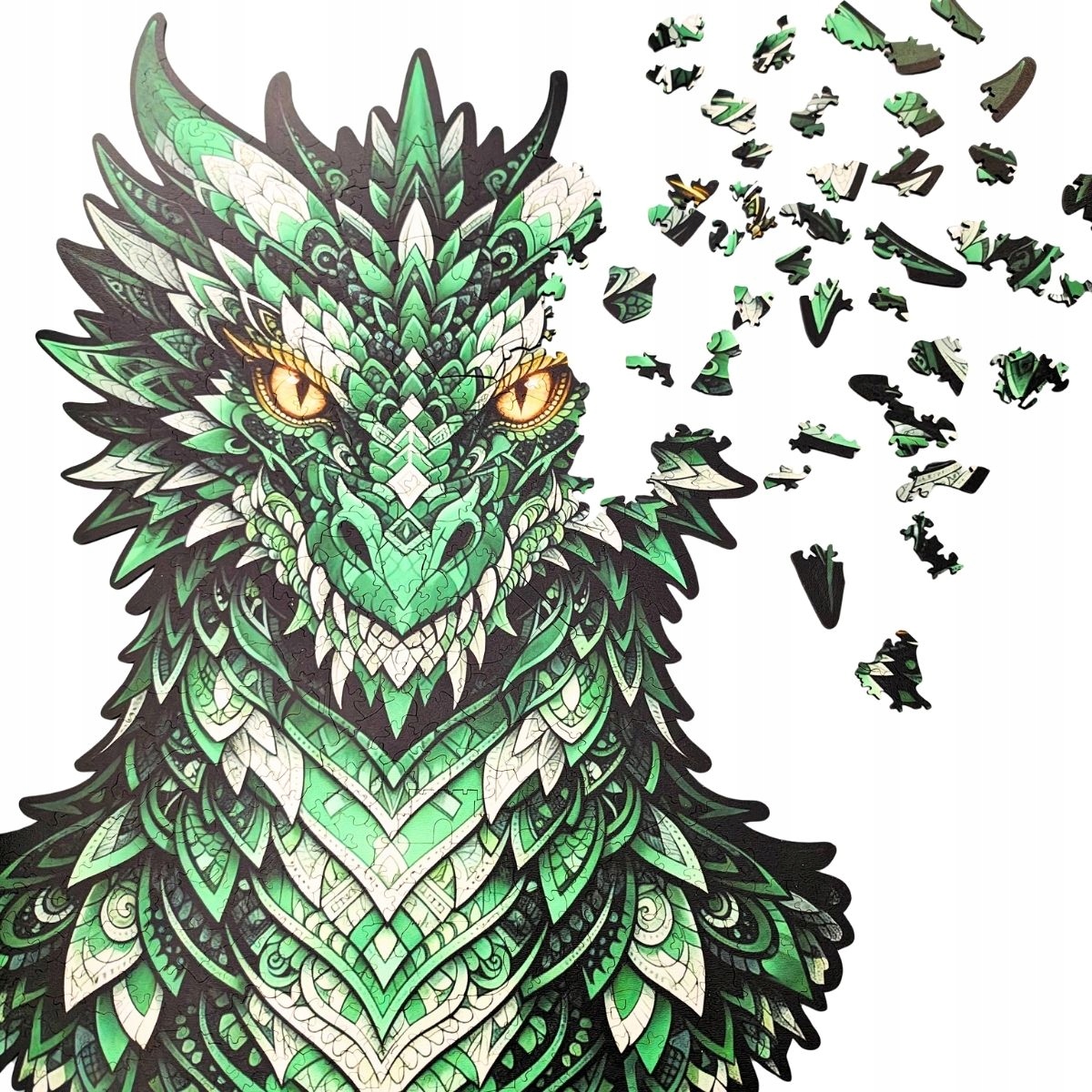 Puzzle Drewniane Smok Mądrości – Magiczna Układanka dla Miłośników Fantasy