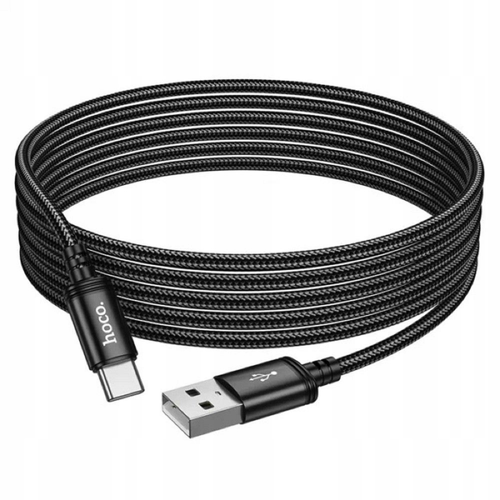 HOCO kabel USB A do Typ C 3A X91 3 m czarny – Idealne rozwiązanie do ładowania i transmisji danych