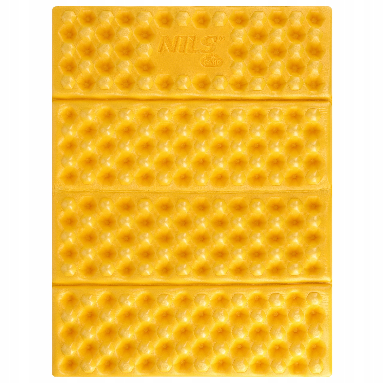 NC17105 – Mata Kempingowa do Siedzenia z Podbiciem Aluminiowym + IXPE 40 cm Żółta NILS CAMP