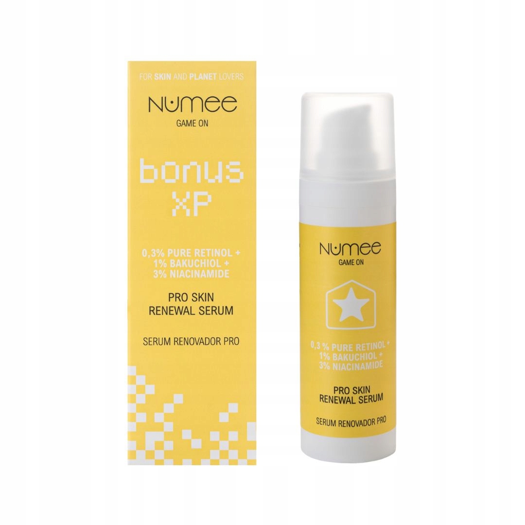 Numee Game On Bonus XP Serum Regenerujące z Retinolem 30 ml – Twoja tajna broń w walce z oznakami starzenia